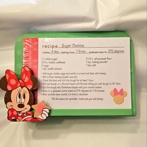 Minnie Mouse recipe card holder.